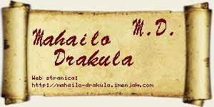 Mahailo Drakula vizit kartica